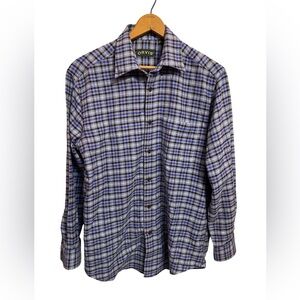 Orvis Mens Flannel Long Sleeve Button Up Size Medium